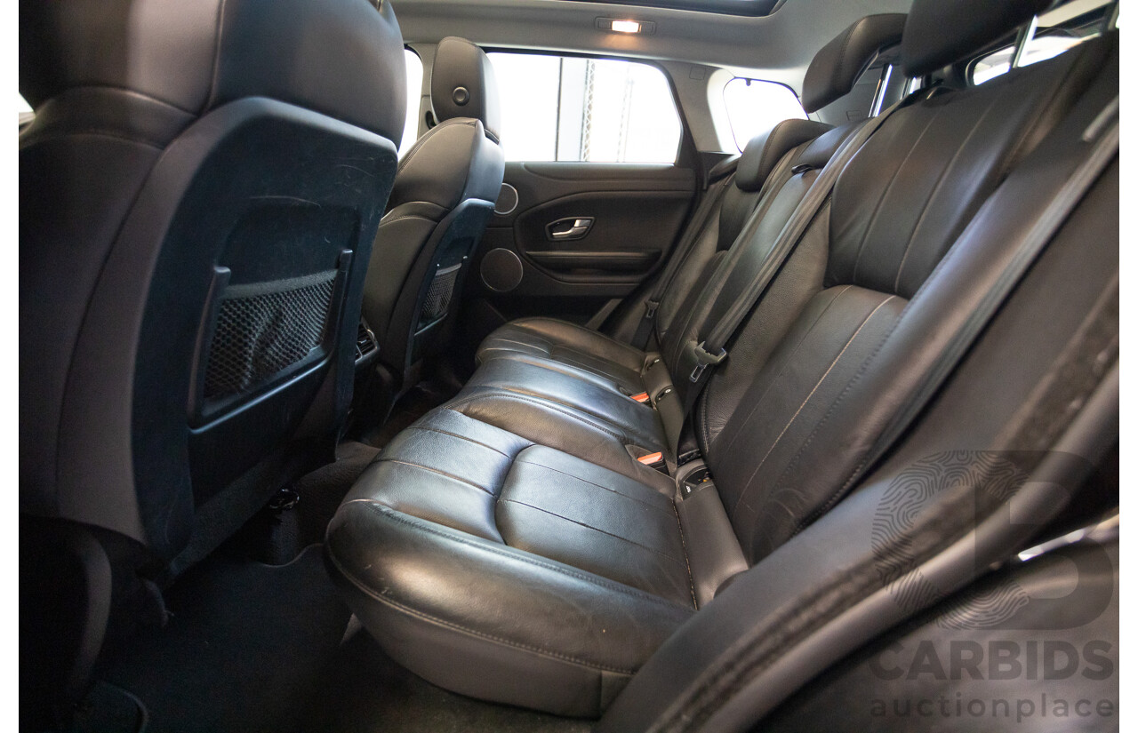 12/2016 Range Rover Evoque TD4 150 SE (AWD) LV MY17 5D Wagon Santorini Black Metallic Turbo Diesel 2.0L