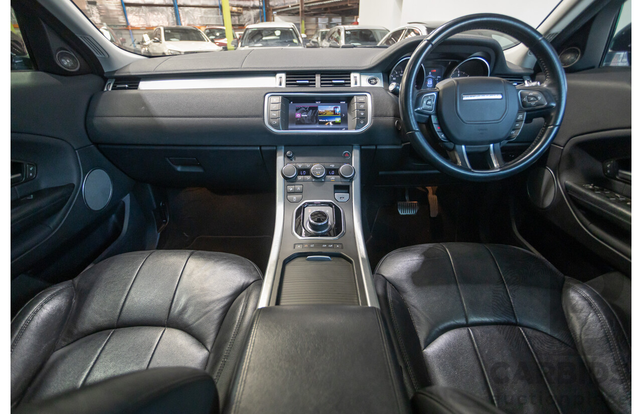 12/2016 Range Rover Evoque TD4 150 SE (AWD) LV MY17 5D Wagon Santorini Black Metallic Turbo Diesel 2.0L