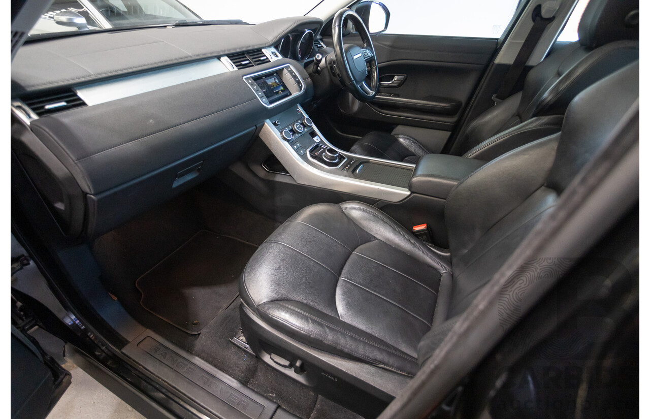 12/2016 Range Rover Evoque TD4 150 SE (AWD) LV MY17 5D Wagon Santorini Black Metallic Turbo Diesel 2.0L