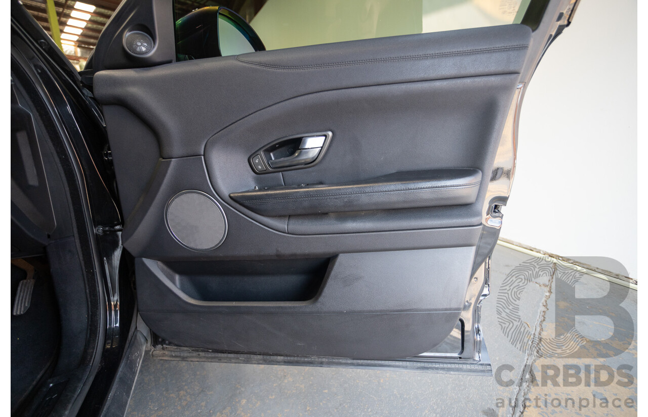 12/2016 Range Rover Evoque TD4 150 SE (AWD) LV MY17 5D Wagon Santorini Black Metallic Turbo Diesel 2.0L