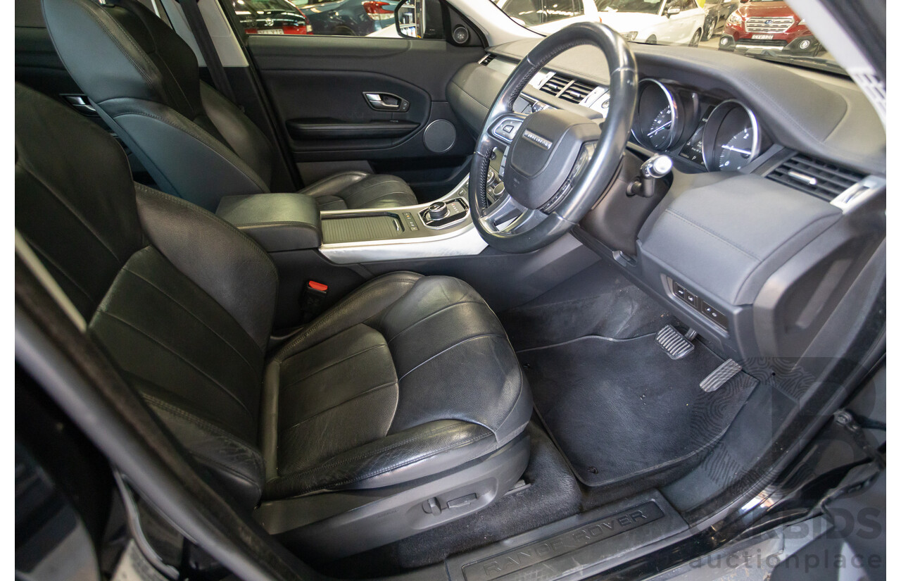 12/2016 Range Rover Evoque TD4 150 SE (AWD) LV MY17 5D Wagon Santorini Black Metallic Turbo Diesel 2.0L