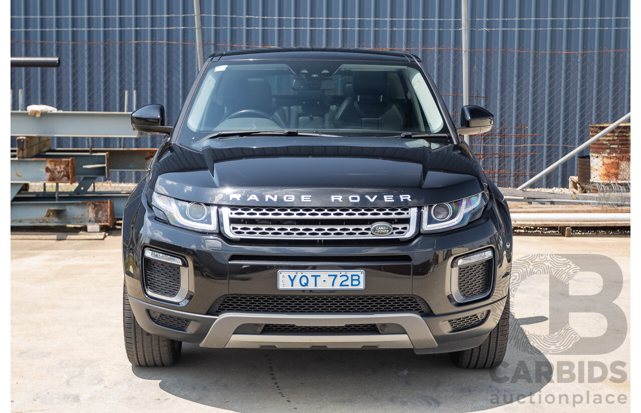 12/2016 Range Rover Evoque TD4 150 SE (AWD) LV MY17 5D Wagon Santorini Black Metallic Turbo Diesel 2.0L