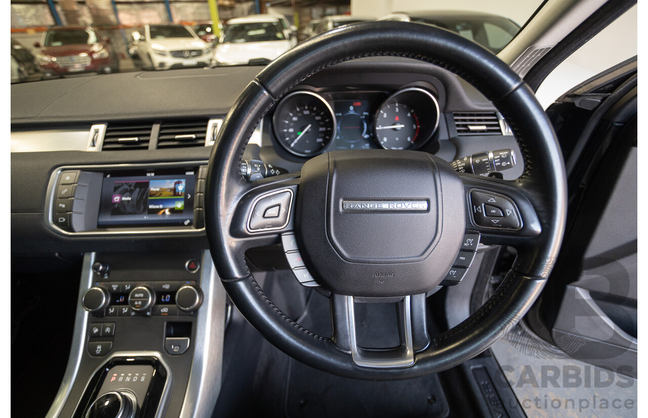 12/2016 Range Rover Evoque TD4 150 SE (AWD) LV MY17 5D Wagon Santorini Black Metallic Turbo Diesel 2.0L