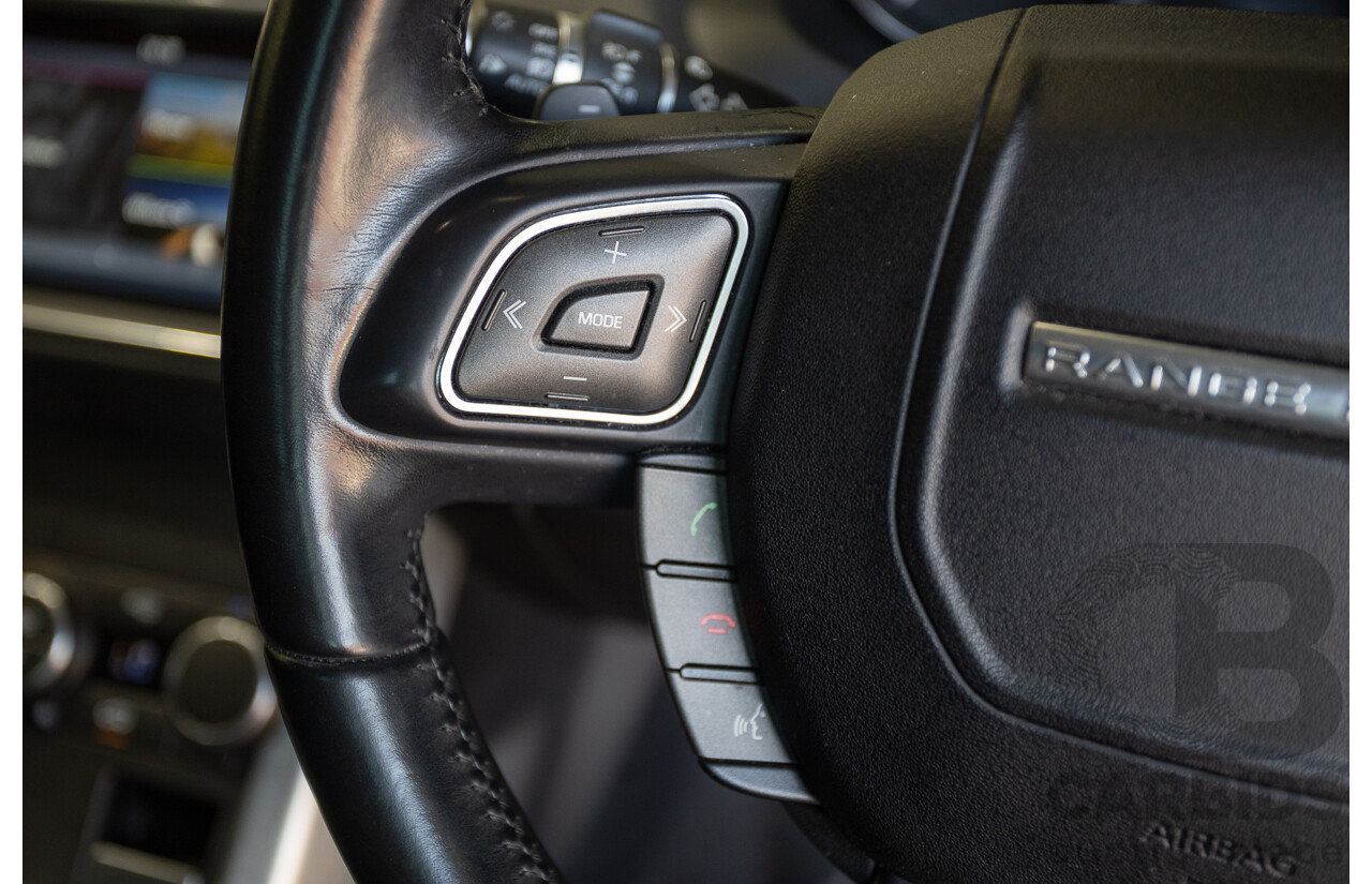 12/2016 Range Rover Evoque TD4 150 SE (AWD) LV MY17 5D Wagon Santorini Black Metallic Turbo Diesel 2.0L