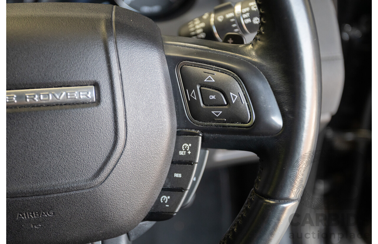 12/2016 Range Rover Evoque TD4 150 SE (AWD) LV MY17 5D Wagon Santorini Black Metallic Turbo Diesel 2.0L