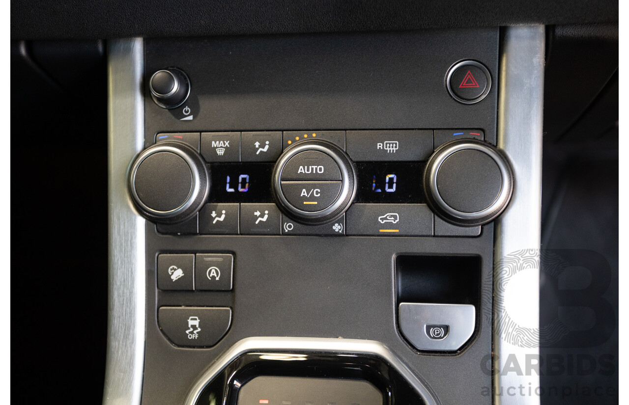 12/2016 Range Rover Evoque TD4 150 SE (AWD) LV MY17 5D Wagon Santorini Black Metallic Turbo Diesel 2.0L