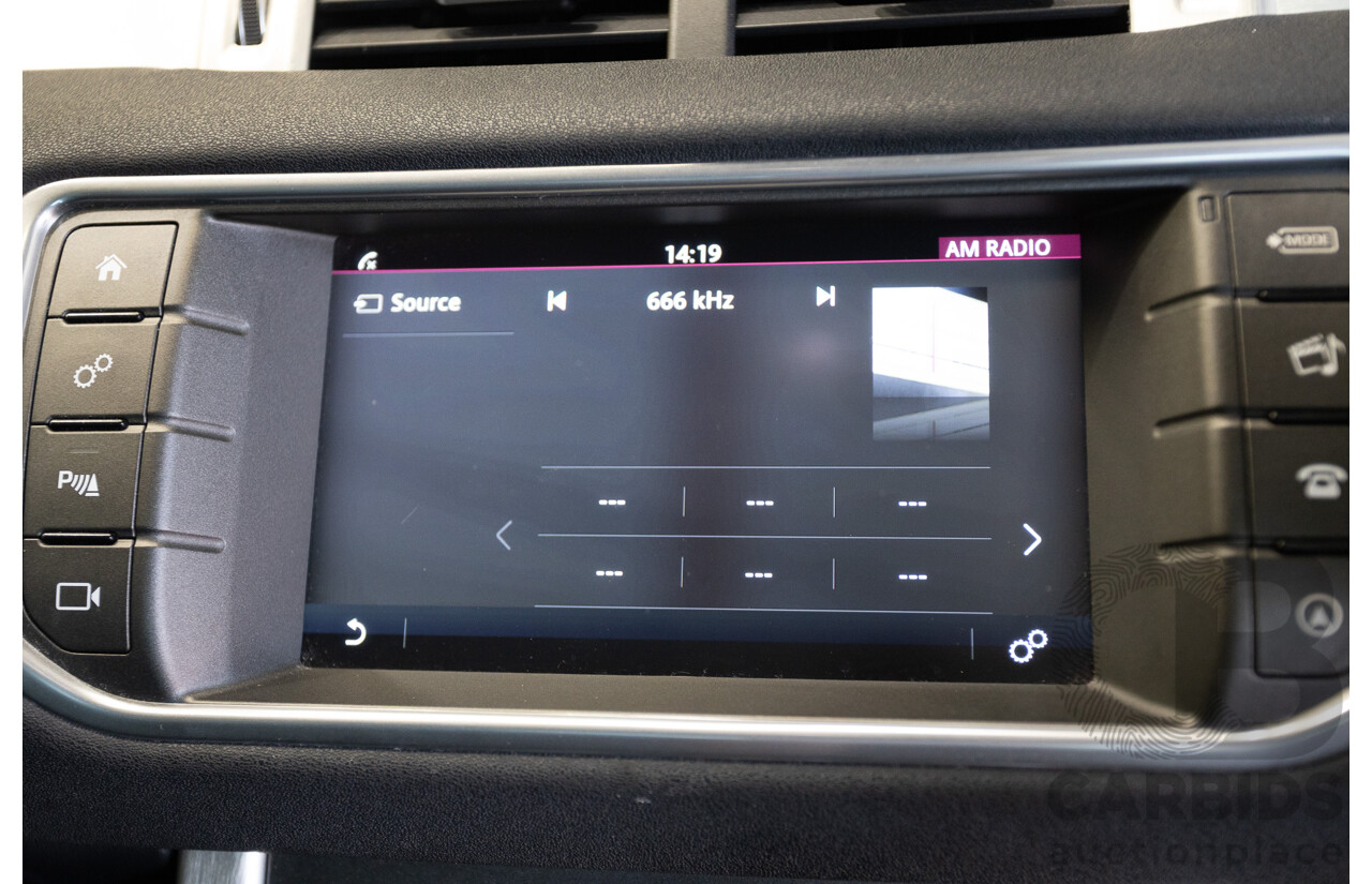 12/2016 Range Rover Evoque TD4 150 SE (AWD) LV MY17 5D Wagon Santorini Black Metallic Turbo Diesel 2.0L