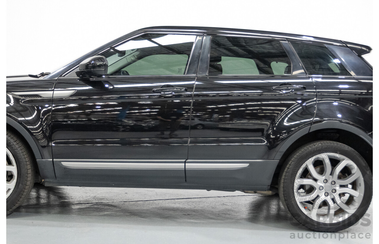 12/2016 Range Rover Evoque TD4 150 SE (AWD) LV MY17 5D Wagon Santorini Black Metallic Turbo Diesel 2.0L