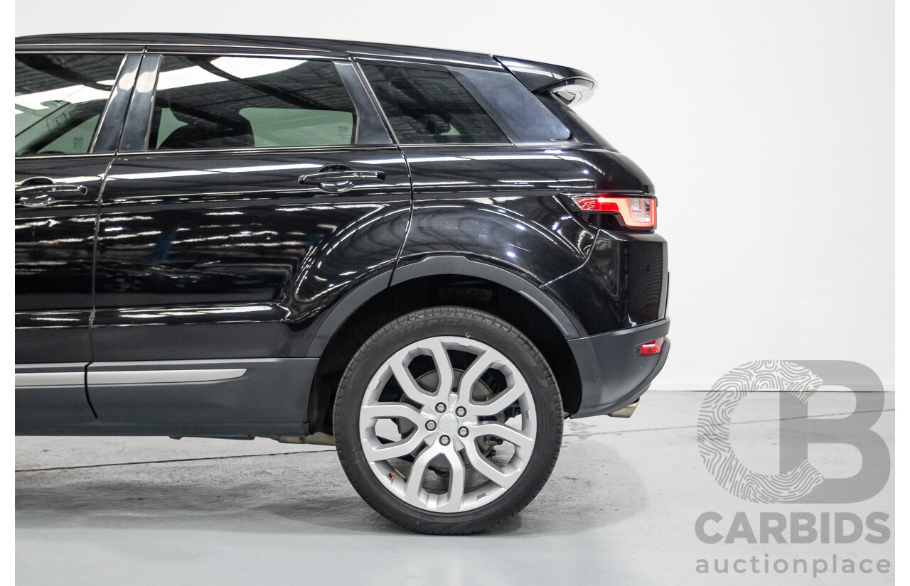 12/2016 Range Rover Evoque TD4 150 SE (AWD) LV MY17 5D Wagon Santorini Black Metallic Turbo Diesel 2.0L