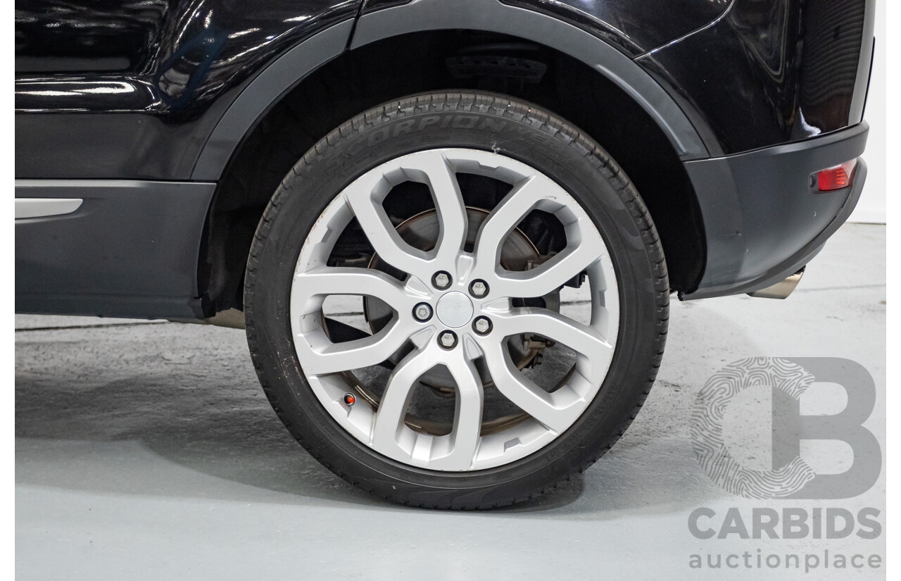 12/2016 Range Rover Evoque TD4 150 SE (AWD) LV MY17 5D Wagon Santorini Black Metallic Turbo Diesel 2.0L