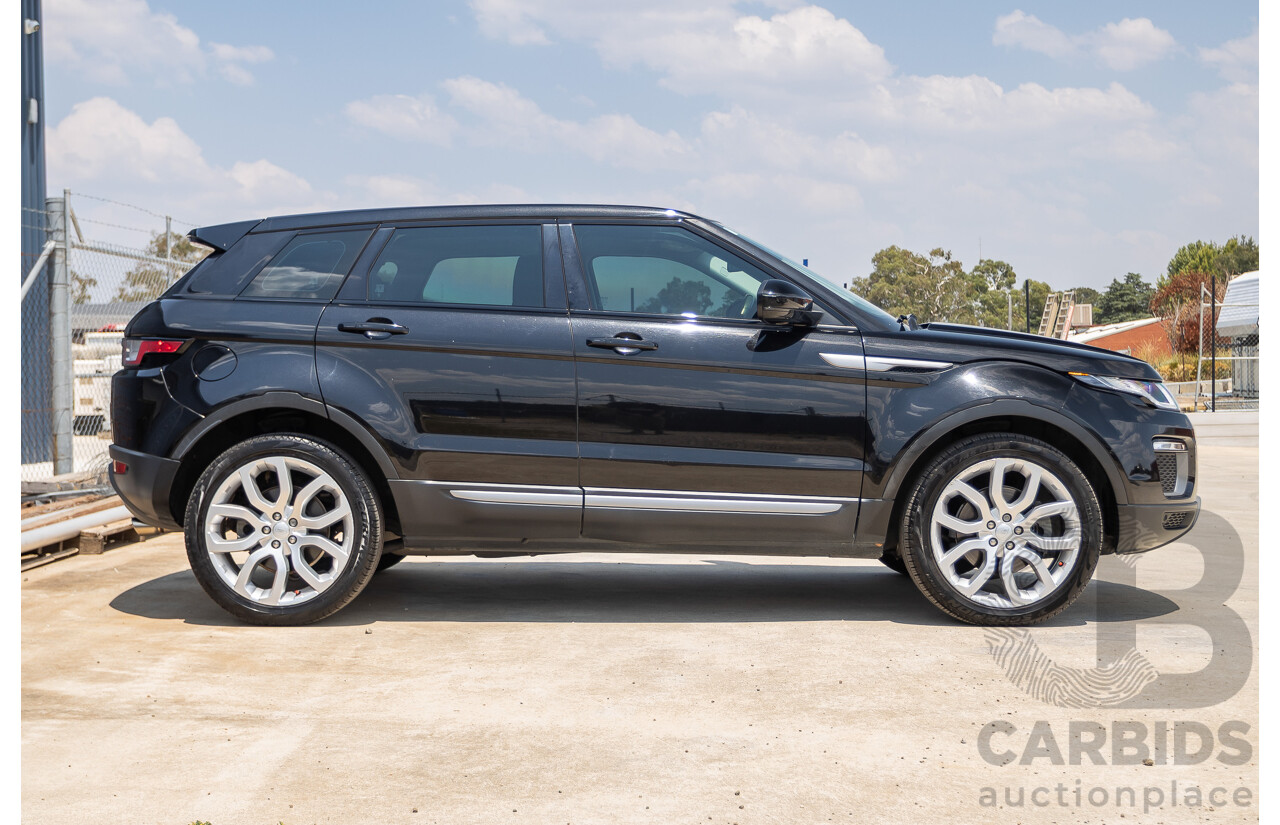 12/2016 Range Rover Evoque TD4 150 SE (AWD) LV MY17 5D Wagon Santorini Black Metallic Turbo Diesel 2.0L