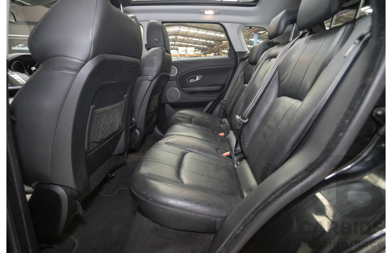 12/2016 Range Rover Evoque TD4 150 SE (AWD) LV MY17 5D Wagon Santorini Black Metallic Turbo Diesel 2.0L