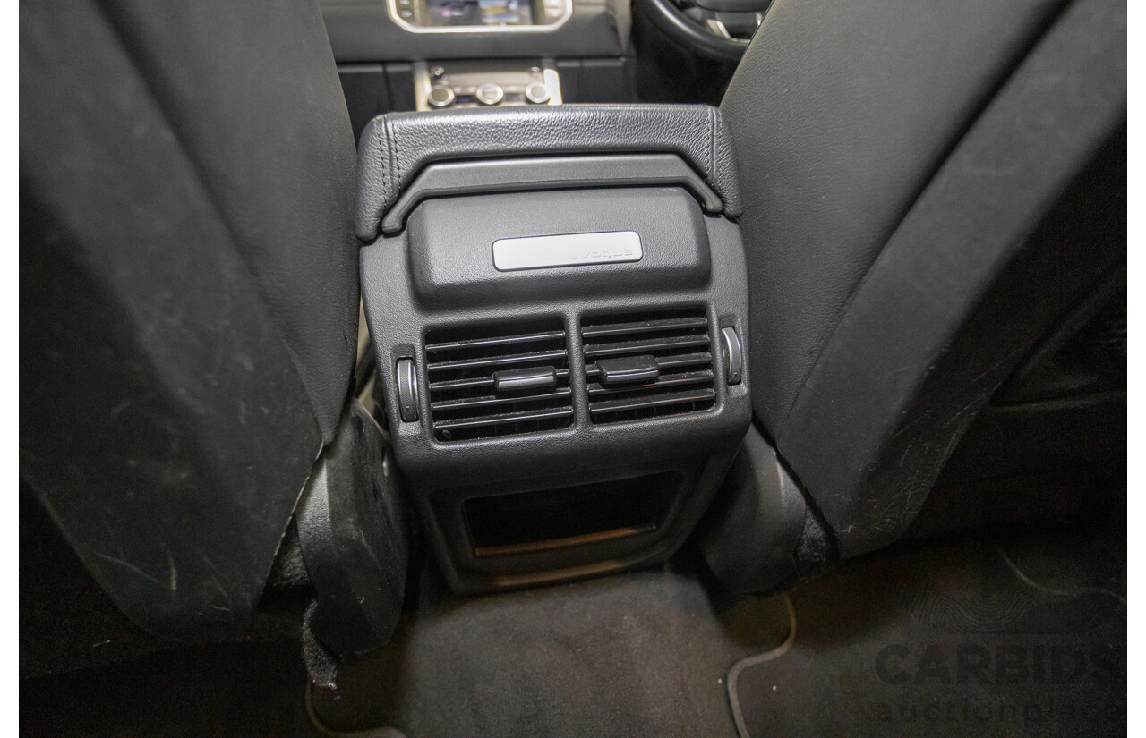 12/2016 Range Rover Evoque TD4 150 SE (AWD) LV MY17 5D Wagon Santorini Black Metallic Turbo Diesel 2.0L