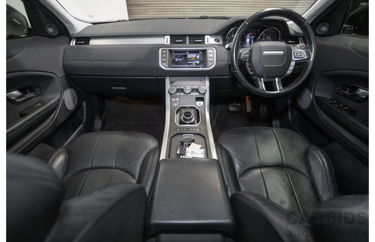 12/2016 Range Rover Evoque TD4 150 SE (AWD) LV MY17 5D Wagon Santorini Black Metallic Turbo Diesel 2.0L
