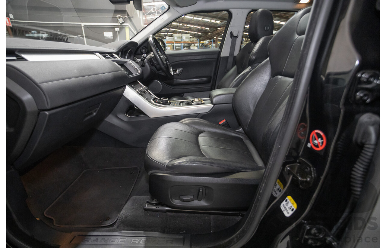 12/2016 Range Rover Evoque TD4 150 SE (AWD) LV MY17 5D Wagon Santorini Black Metallic Turbo Diesel 2.0L