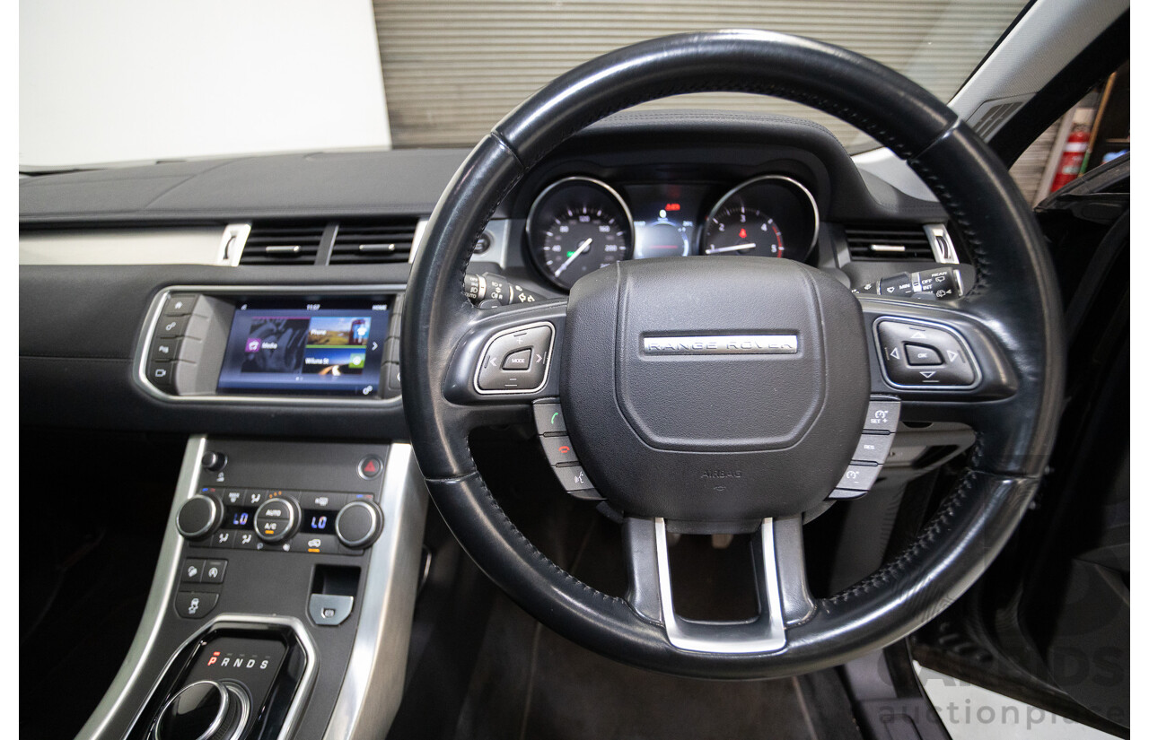 12/2016 Range Rover Evoque TD4 150 SE (AWD) LV MY17 5D Wagon Santorini Black Metallic Turbo Diesel 2.0L