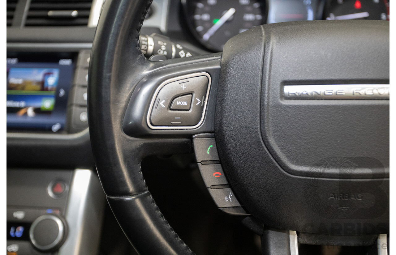 12/2016 Range Rover Evoque TD4 150 SE (AWD) LV MY17 5D Wagon Santorini Black Metallic Turbo Diesel 2.0L