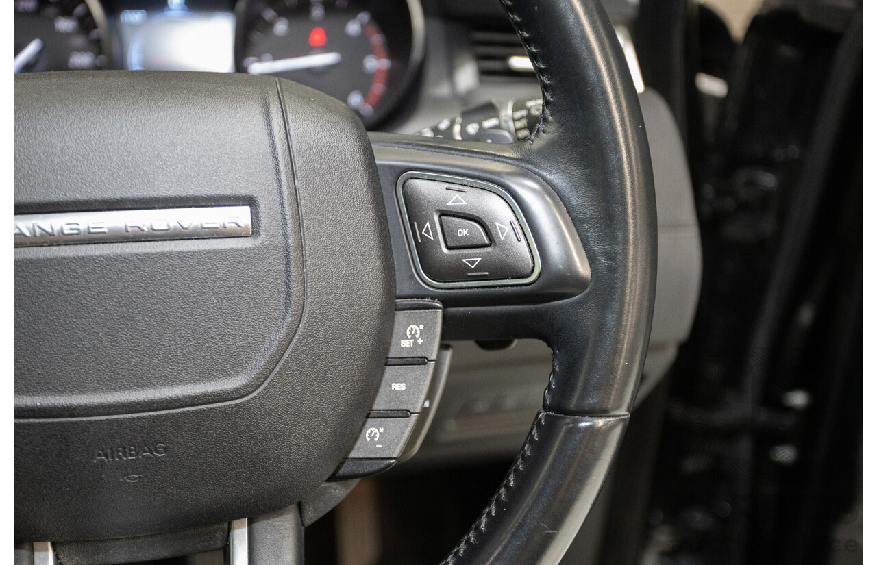 12/2016 Range Rover Evoque TD4 150 SE (AWD) LV MY17 5D Wagon Santorini Black Metallic Turbo Diesel 2.0L