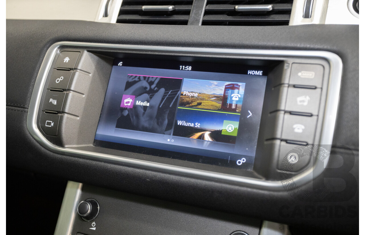 12/2016 Range Rover Evoque TD4 150 SE (AWD) LV MY17 5D Wagon Santorini Black Metallic Turbo Diesel 2.0L