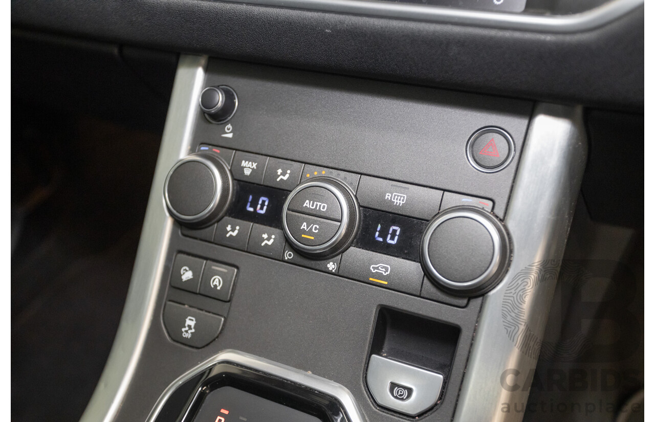 12/2016 Range Rover Evoque TD4 150 SE (AWD) LV MY17 5D Wagon Santorini Black Metallic Turbo Diesel 2.0L