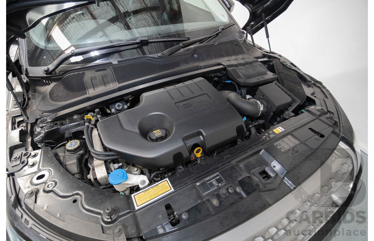 12/2016 Range Rover Evoque TD4 150 SE (AWD) LV MY17 5D Wagon Santorini Black Metallic Turbo Diesel 2.0L