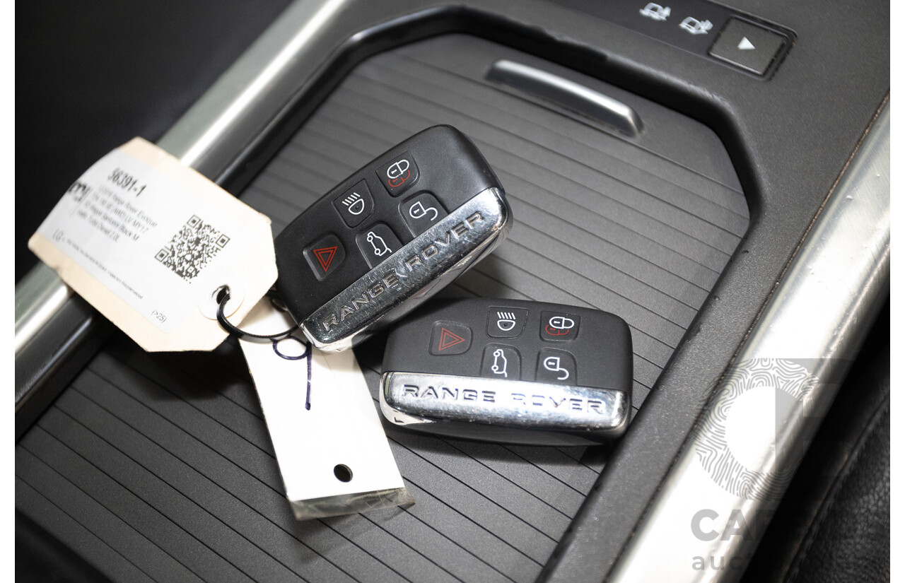 12/2016 Range Rover Evoque TD4 150 SE (AWD) LV MY17 5D Wagon Santorini Black Metallic Turbo Diesel 2.0L