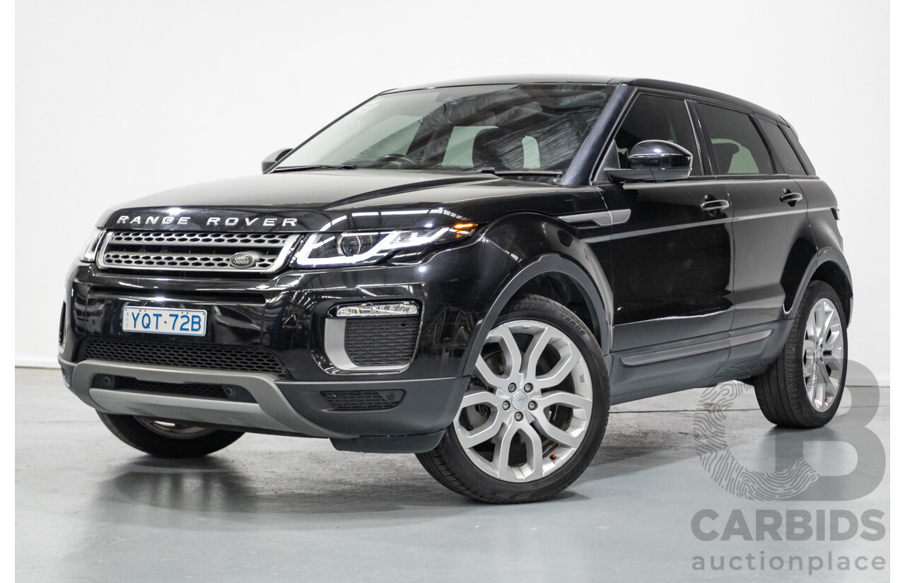 12/2016 Range Rover Evoque TD4 150 SE (AWD) LV MY17 5D Wagon Santorini Black Metallic Turbo Diesel 2.0L