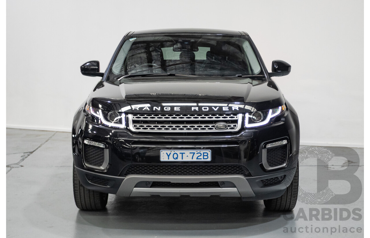 12/2016 Range Rover Evoque TD4 150 SE (AWD) LV MY17 5D Wagon Santorini Black Metallic Turbo Diesel 2.0L