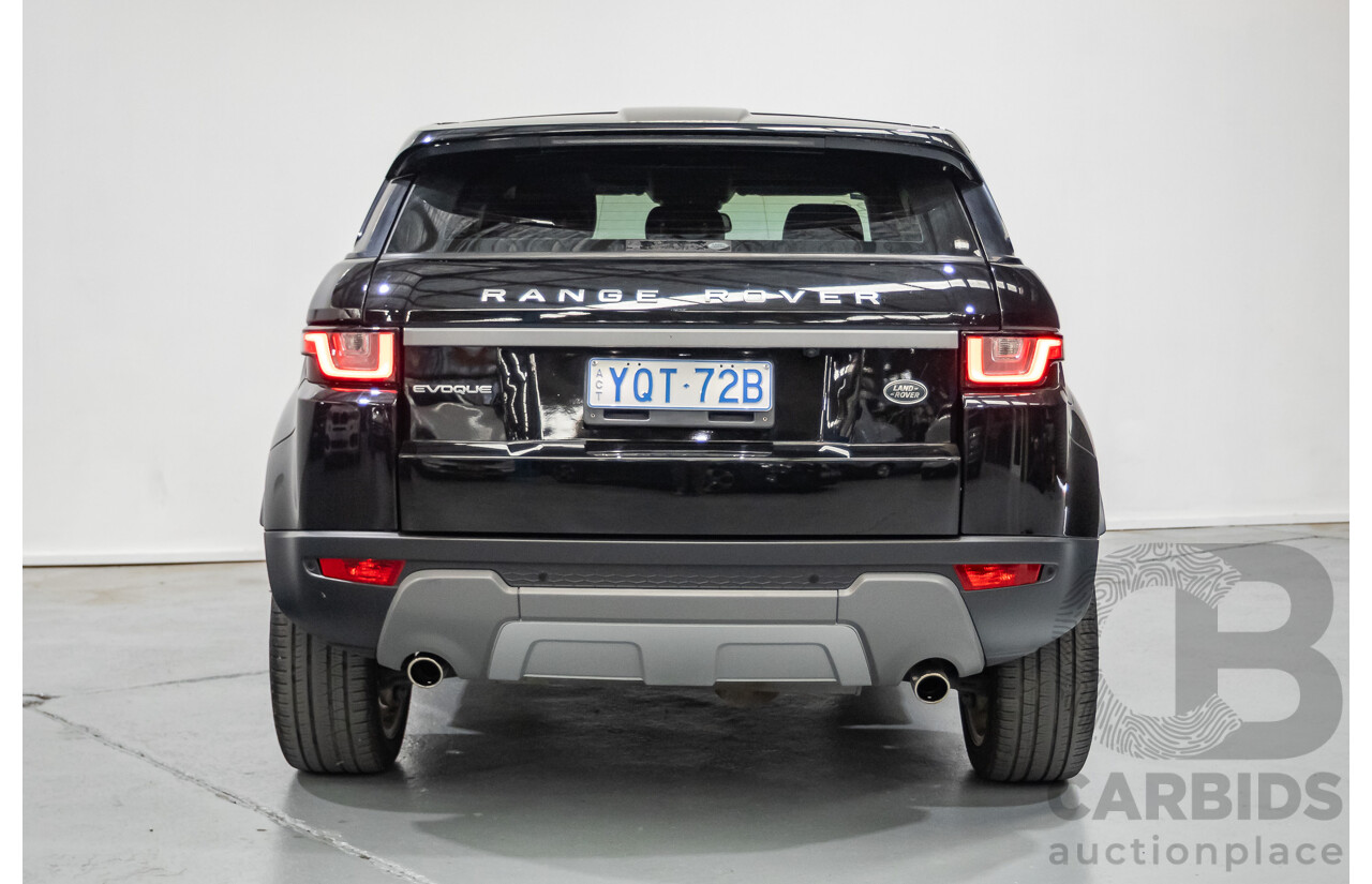 12/2016 Range Rover Evoque TD4 150 SE (AWD) LV MY17 5D Wagon Santorini Black Metallic Turbo Diesel 2.0L