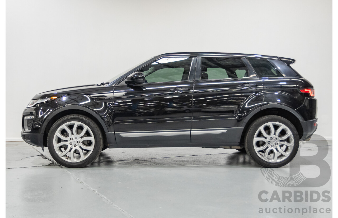 12/2016 Range Rover Evoque TD4 150 SE (AWD) LV MY17 5D Wagon Santorini Black Metallic Turbo Diesel 2.0L