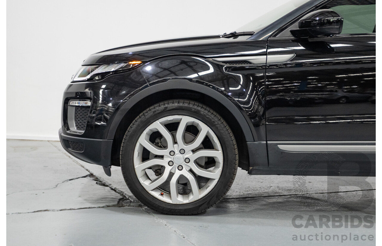 12/2016 Range Rover Evoque TD4 150 SE (AWD) LV MY17 5D Wagon Santorini Black Metallic Turbo Diesel 2.0L