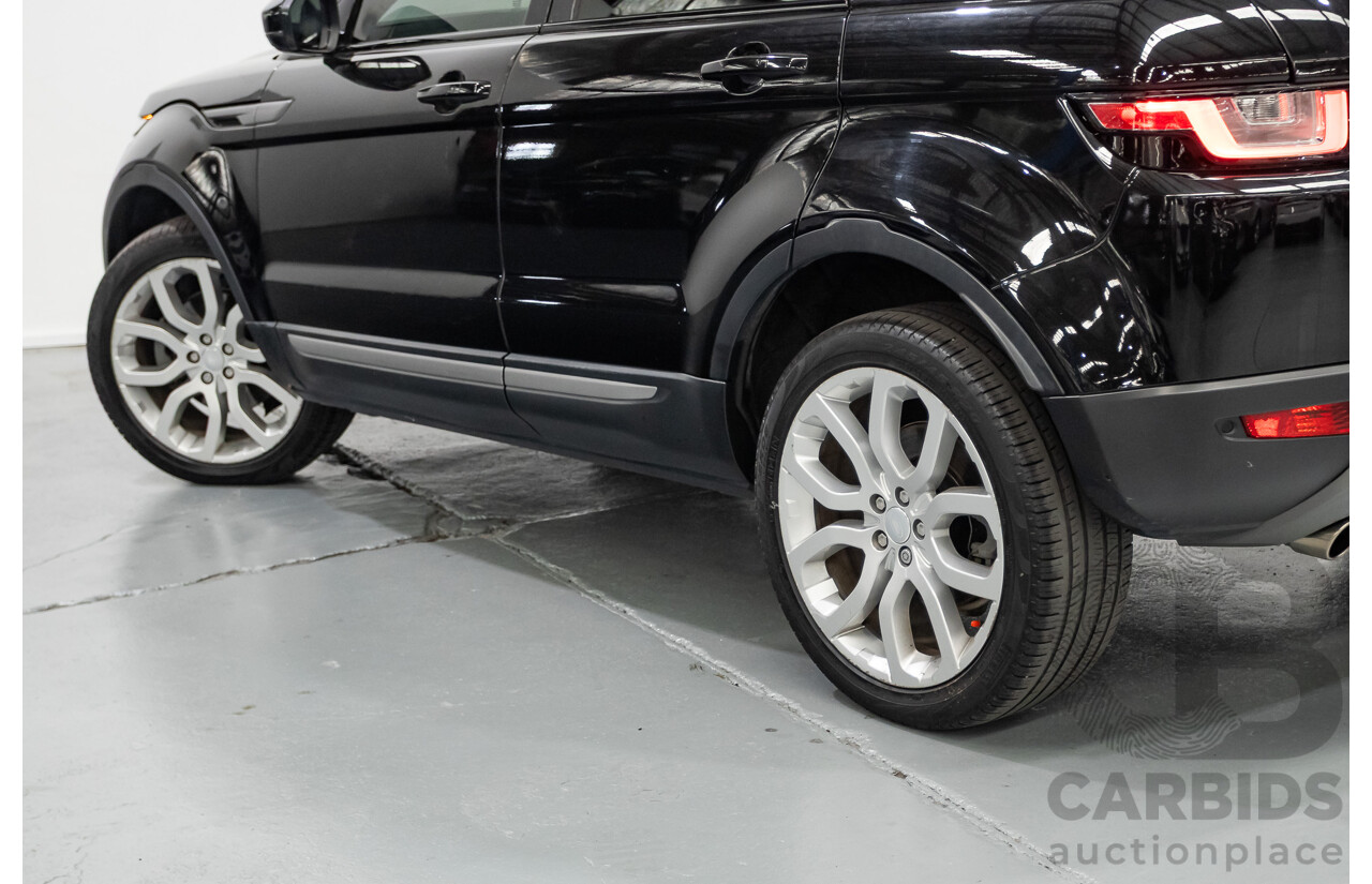 12/2016 Range Rover Evoque TD4 150 SE (AWD) LV MY17 5D Wagon Santorini Black Metallic Turbo Diesel 2.0L
