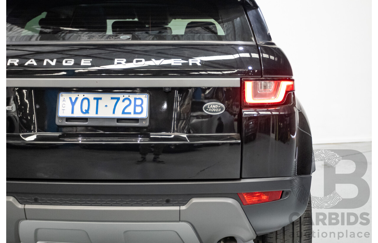 12/2016 Range Rover Evoque TD4 150 SE (AWD) LV MY17 5D Wagon Santorini Black Metallic Turbo Diesel 2.0L
