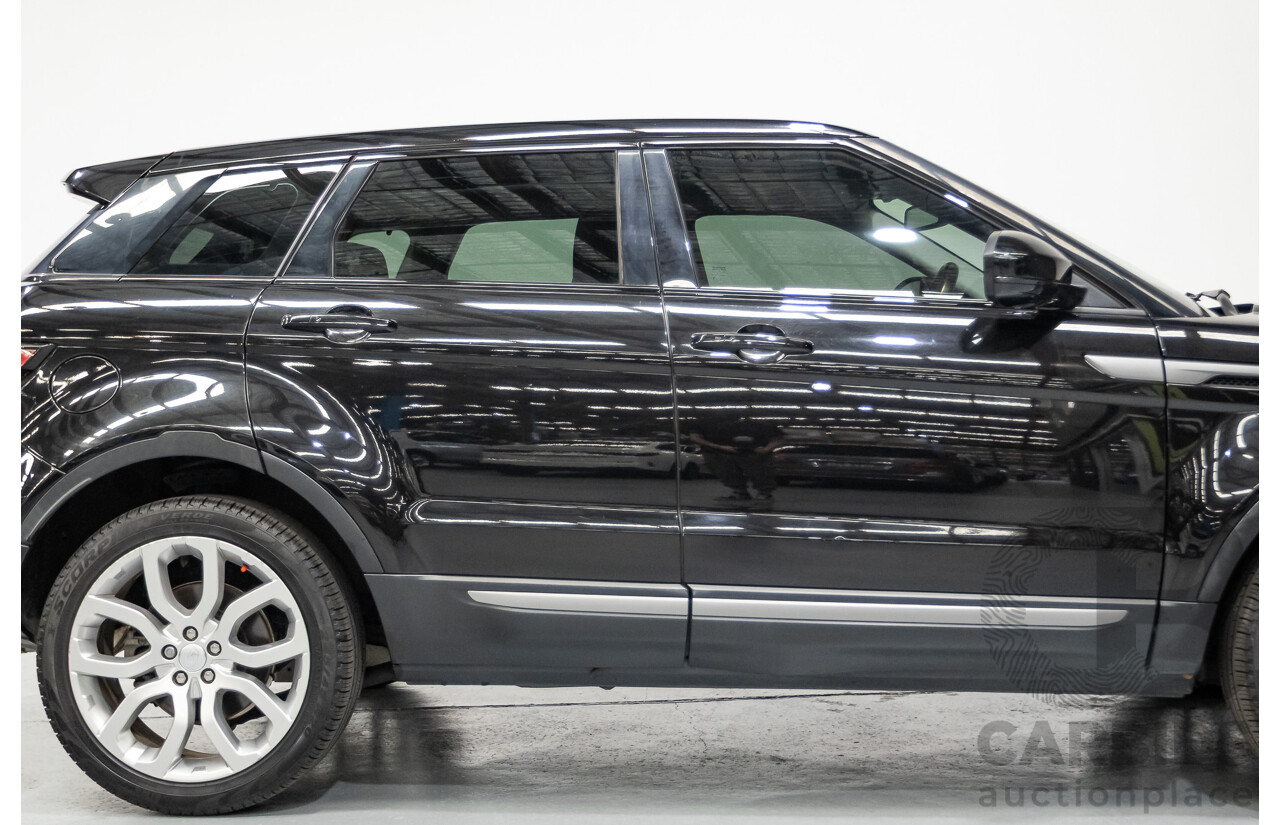 12/2016 Range Rover Evoque TD4 150 SE (AWD) LV MY17 5D Wagon Santorini Black Metallic Turbo Diesel 2.0L