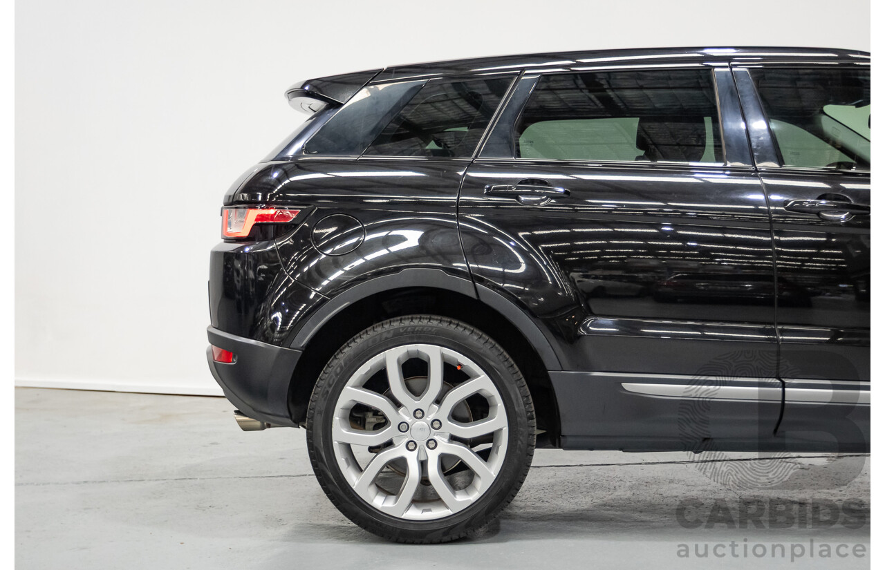 12/2016 Range Rover Evoque TD4 150 SE (AWD) LV MY17 5D Wagon Santorini Black Metallic Turbo Diesel 2.0L
