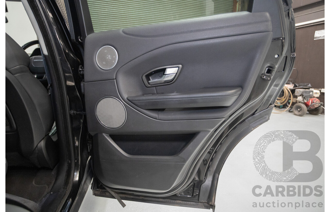 12/2016 Range Rover Evoque TD4 150 SE (AWD) LV MY17 5D Wagon Santorini Black Metallic Turbo Diesel 2.0L