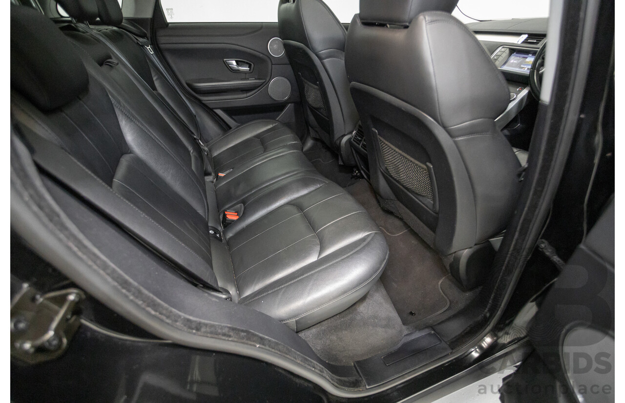 12/2016 Range Rover Evoque TD4 150 SE (AWD) LV MY17 5D Wagon Santorini Black Metallic Turbo Diesel 2.0L