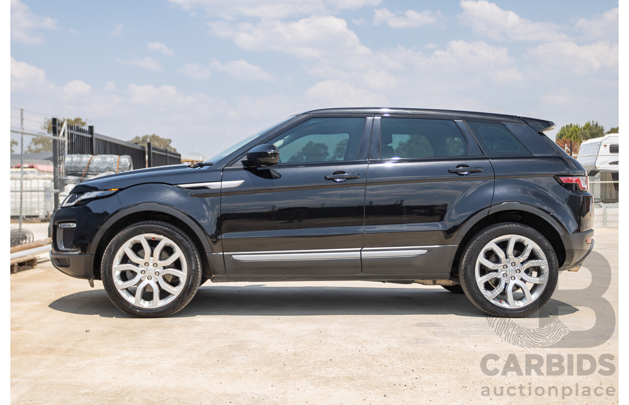 12/2016 Range Rover Evoque TD4 150 SE (AWD) LV MY17 5D Wagon Santorini Black Metallic Turbo Diesel 2.0L