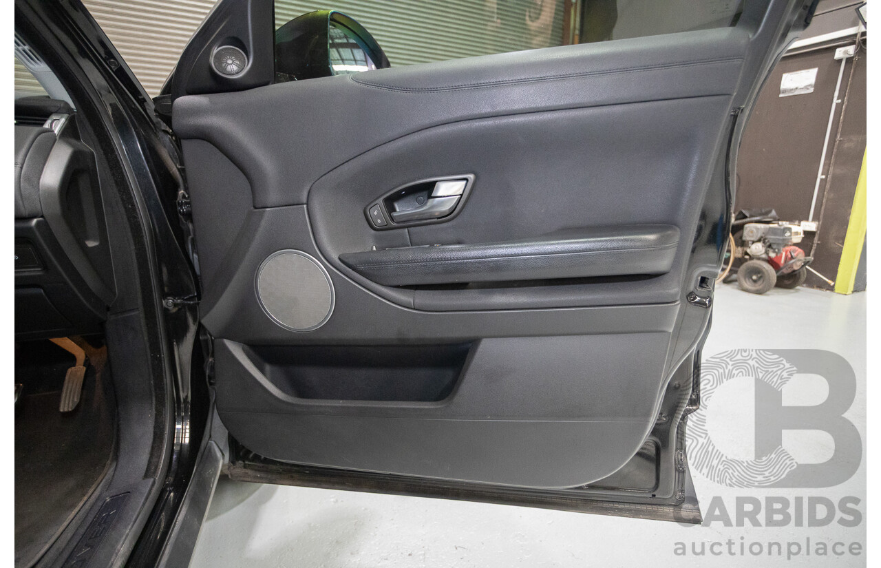 12/2016 Range Rover Evoque TD4 150 SE (AWD) LV MY17 5D Wagon Santorini Black Metallic Turbo Diesel 2.0L