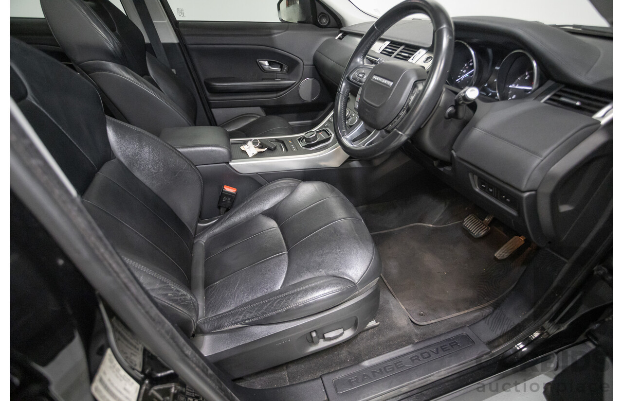 12/2016 Range Rover Evoque TD4 150 SE (AWD) LV MY17 5D Wagon Santorini Black Metallic Turbo Diesel 2.0L
