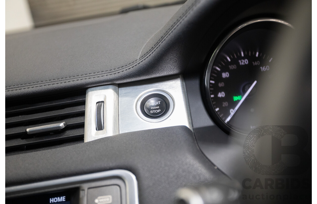 12/2016 Range Rover Evoque TD4 150 SE (AWD) LV MY17 5D Wagon Santorini Black Metallic Turbo Diesel 2.0L