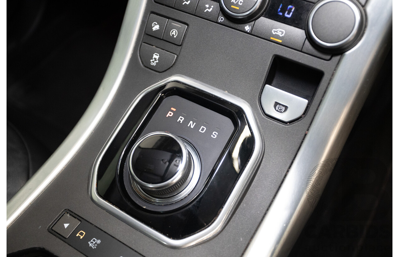 12/2016 Range Rover Evoque TD4 150 SE (AWD) LV MY17 5D Wagon Santorini Black Metallic Turbo Diesel 2.0L