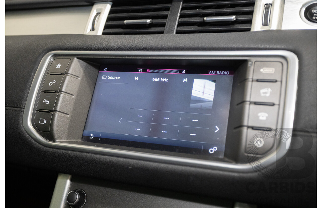 12/2016 Range Rover Evoque TD4 150 SE (AWD) LV MY17 5D Wagon Santorini Black Metallic Turbo Diesel 2.0L