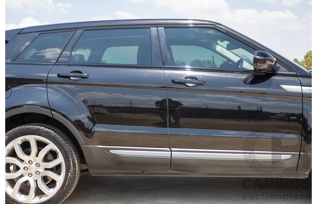 12/2016 Range Rover Evoque TD4 150 SE (AWD) LV MY17 5D Wagon Santorini Black Metallic Turbo Diesel 2.0L