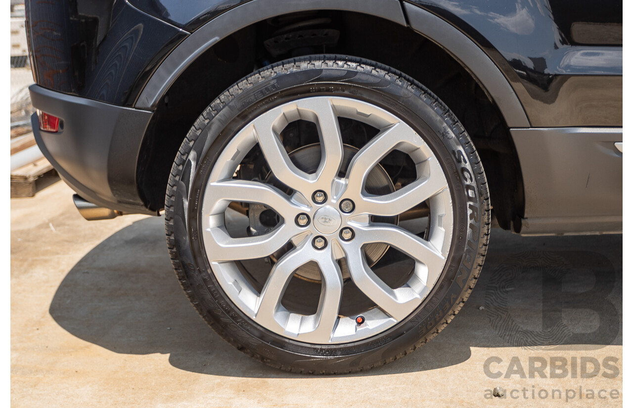 12/2016 Range Rover Evoque TD4 150 SE (AWD) LV MY17 5D Wagon Santorini Black Metallic Turbo Diesel 2.0L