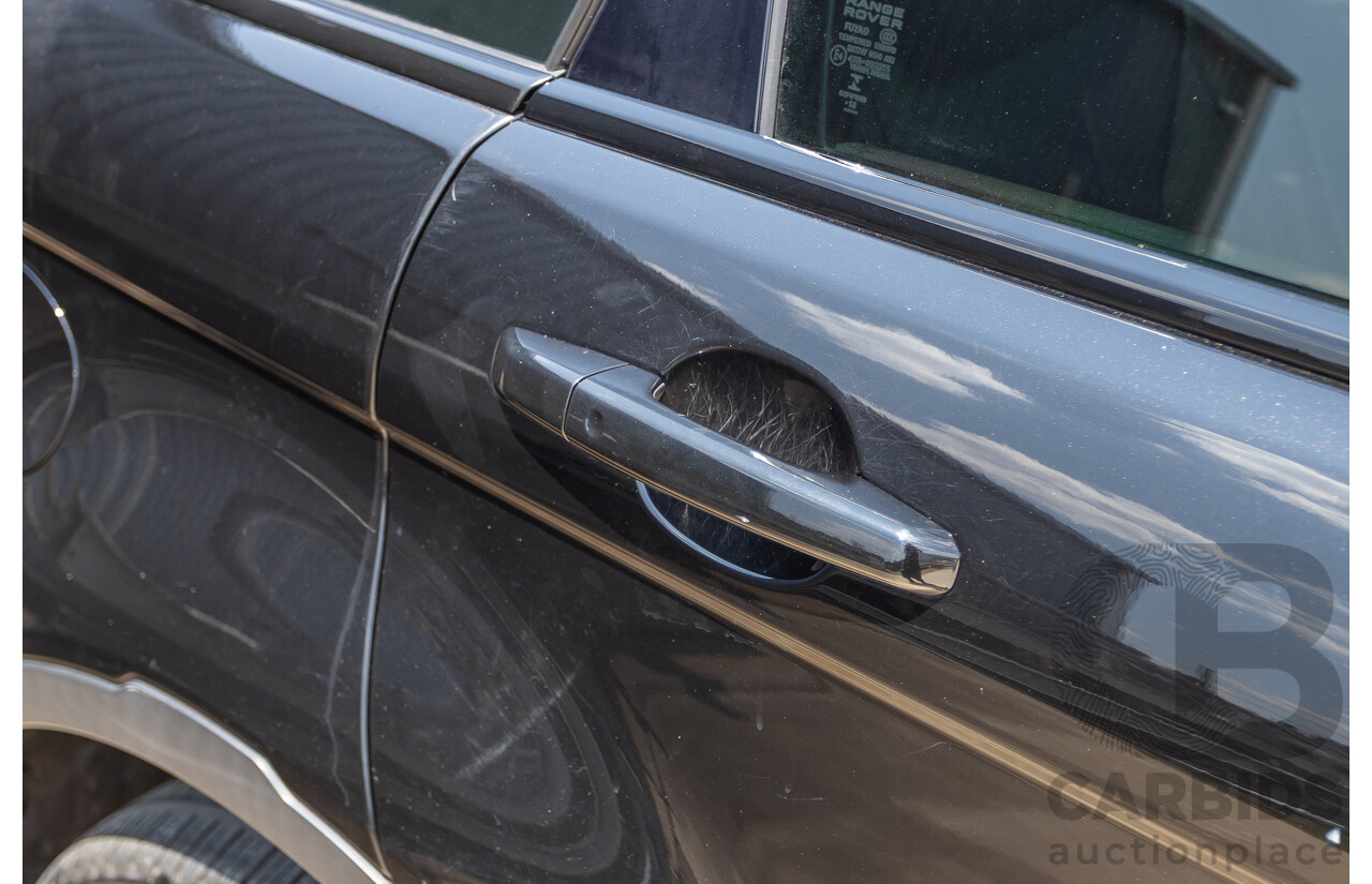 12/2016 Range Rover Evoque TD4 150 SE (AWD) LV MY17 5D Wagon Santorini Black Metallic Turbo Diesel 2.0L