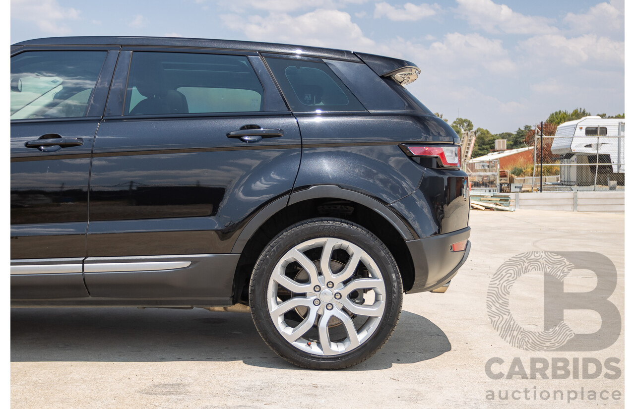 12/2016 Range Rover Evoque TD4 150 SE (AWD) LV MY17 5D Wagon Santorini Black Metallic Turbo Diesel 2.0L