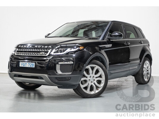 12/2016 Range Rover Evoque TD4 150 SE (AWD) LV MY17 5D Wagon Santorini Black Metallic Turbo Diesel 2.0L