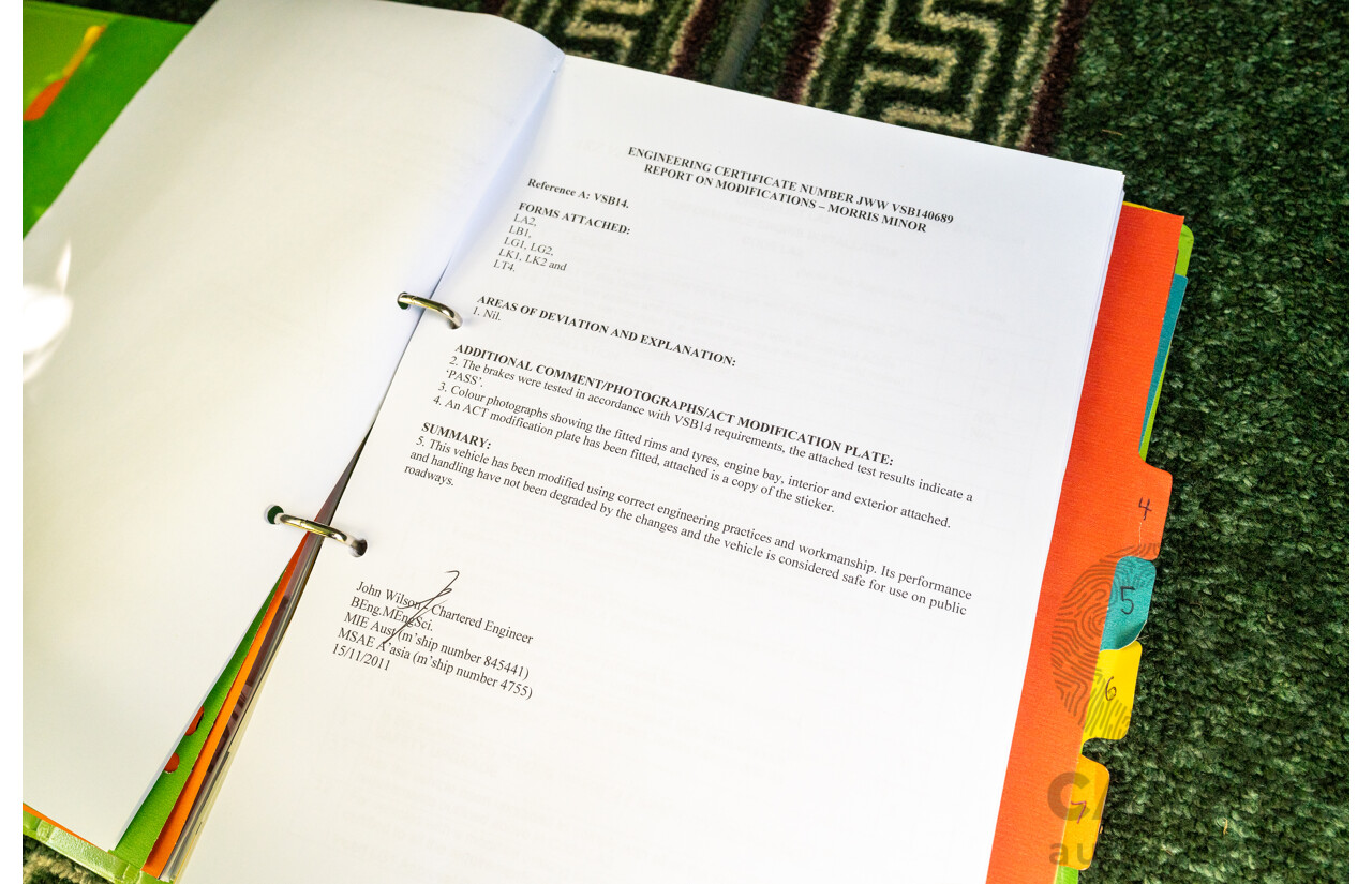 1/1959 Morris Minor 1000 Series III Light Pastel Green Datsun 1.2L - Engineered