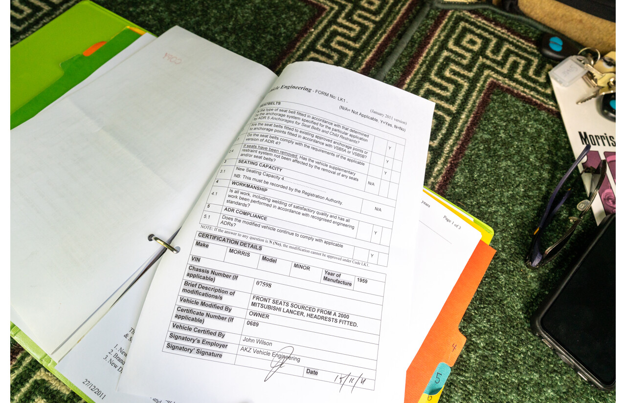 1/1959 Morris Minor 1000 Series III Light Pastel Green Datsun 1.2L - Engineered